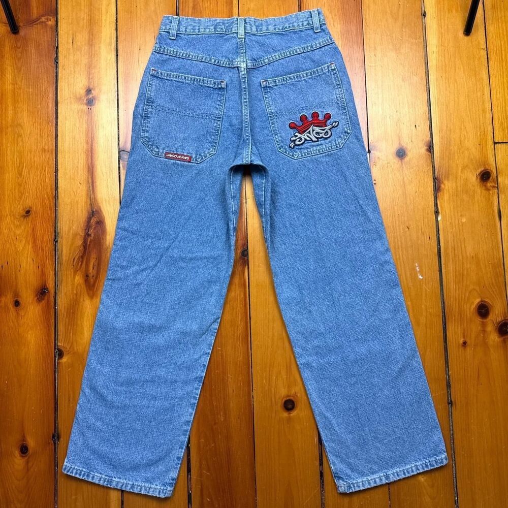Jnco Women's Blue and Navy Jeans